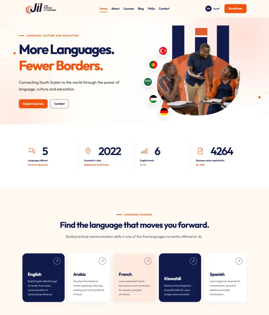 JIL South Sudan — website by SwaveMedia