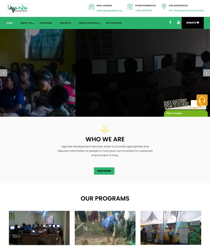 UgandaDev — website by SwaveMedia